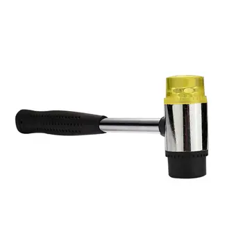 

25MM Soft Mallet Double Face Soft Tap Rubber Mallet Hammer with Non Slip Plastic Grip DIY Leather Tool Manual Hammer