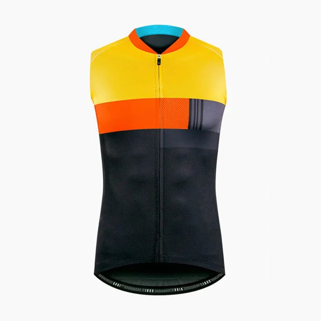 sleeveless2 Короткий рукав/без рукавов дышащий велосипедный короткий нагрудник набор Ropa Ciclismo мужская летняя быстросохнущая одежда для чемпионата Триатлон - Цвет: sleeveless2