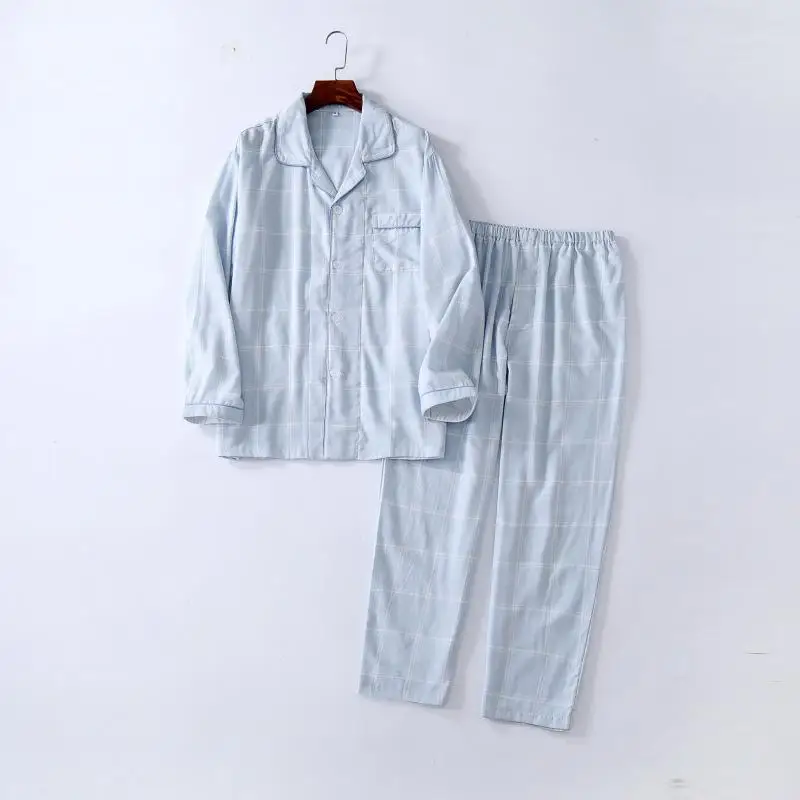 Хлопок хороший для здоровых мужчин пижамный комплект мужчин пижамы 1324 - Цвет: Model 1