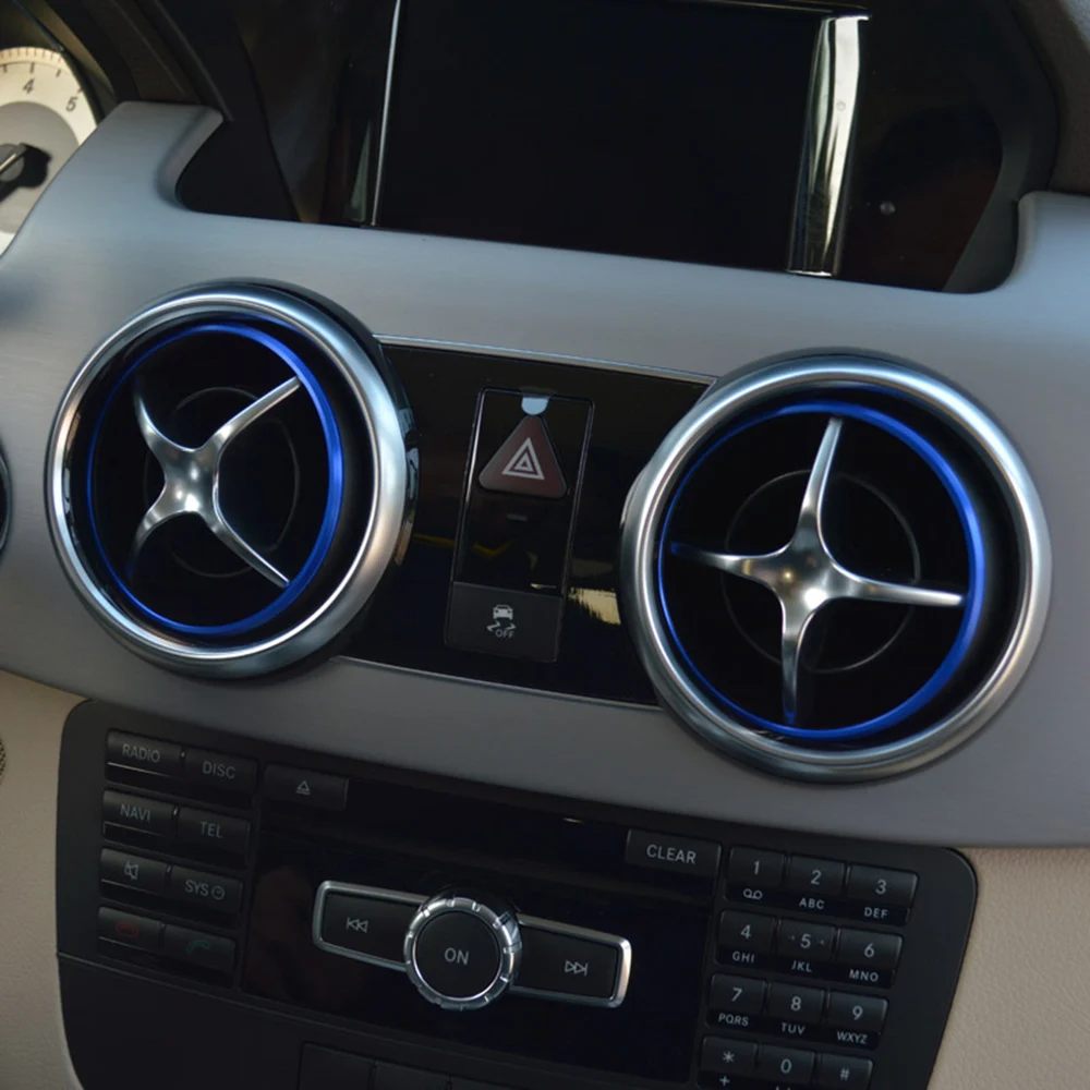 Декоративные кольца наклейки на вентиляционное отверстие для Mercedes benz SLK SLC R172 SLK200