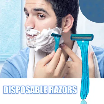 

20X Small Mens Two Blade Disposable Razors Throw Away Face Wet Dry Shaver Beard Shaver Trimmer Wholesale high quality accessorie