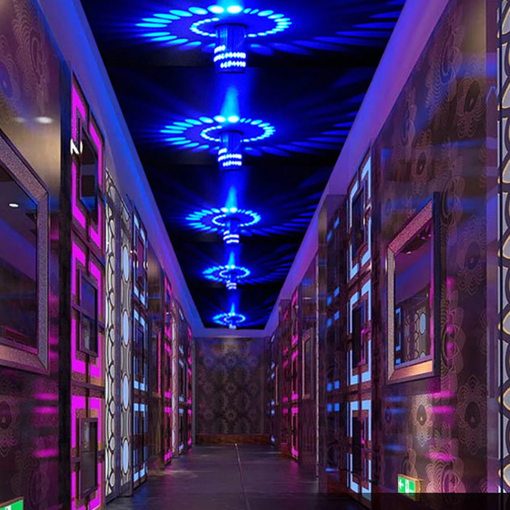 LED Wall Light RGB Spiral Hole Effect Wall Lamp With Remote Controller Colorful Wall light For Bar Lobby KTV Home Decoration Lamp 14