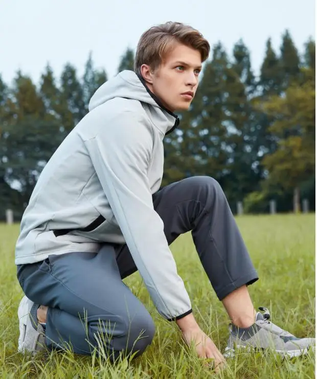 Skup Xiaomi ULEEMARK męska Softshell klasyczny strój sportowy Plus aksamitna utrzymać ciepło wiatroszczelna wodoodporna kurtka spodnie miękki płaszcz spodnie