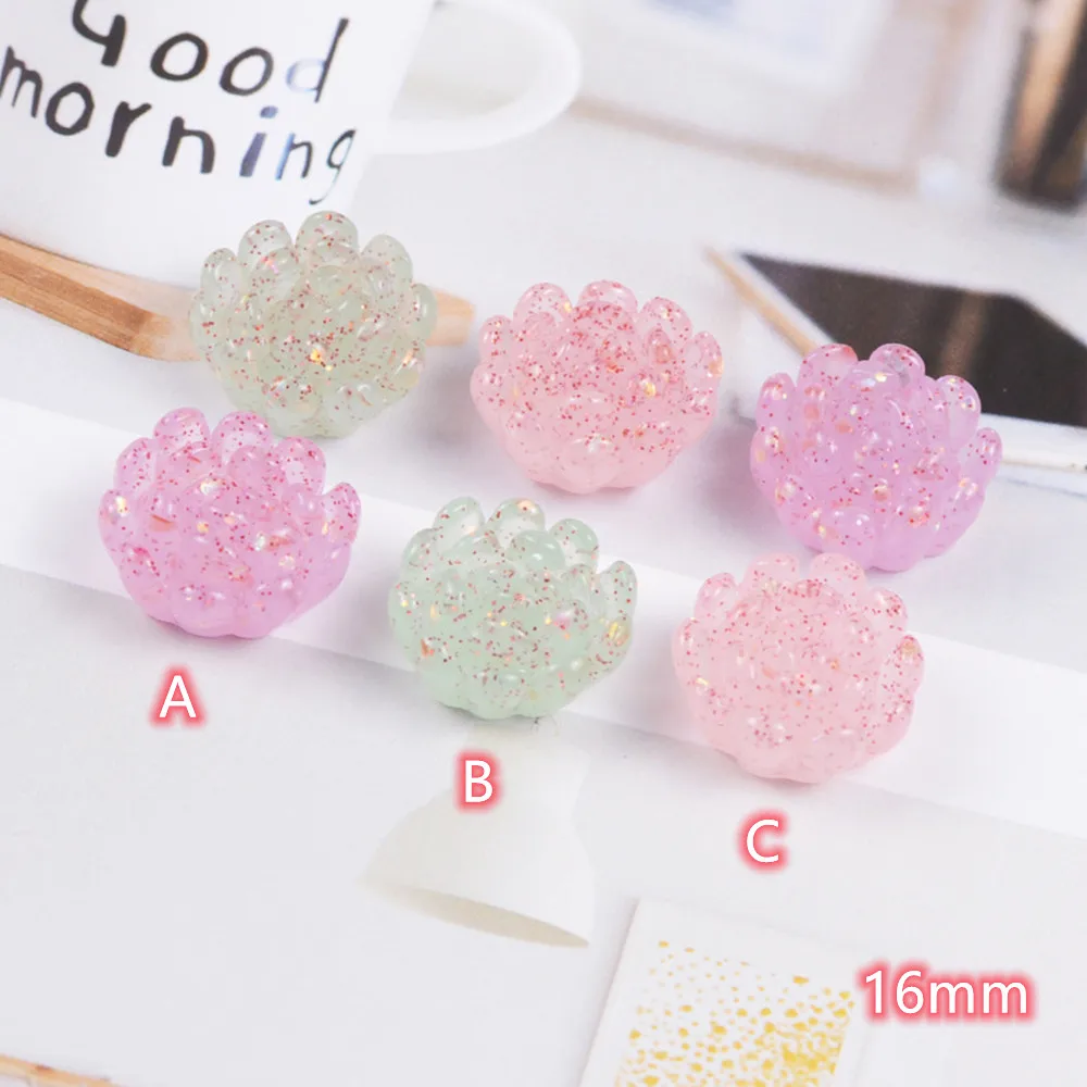 

Lotus Flower Resin Cabochon 20pcs lovely Transparent Flowers Making Accessories DIY Jewelry Pendants