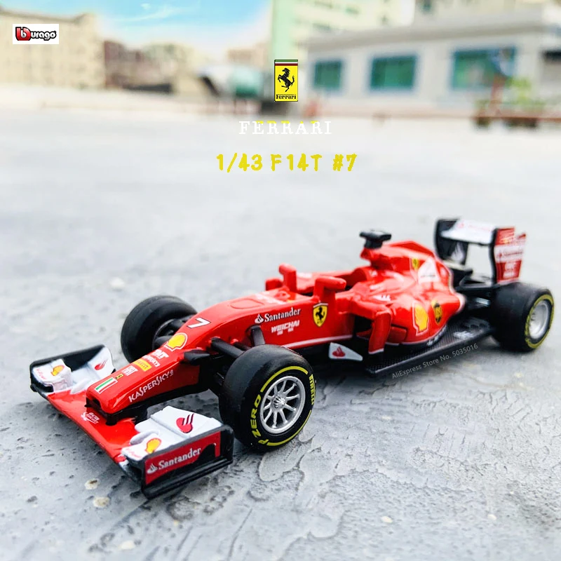 1:43 Bburago 1:43  SF14T-7 F1 Racing Ferrari 2018 SF71H 2017 SF70 2016 SF16 2014 S14T F21012 Diecast Model Car