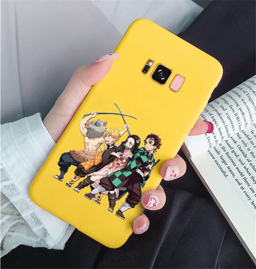 Камадо Nezuko Kimetsu без Yaiba демон убийца ТПУ, конфетный мягкий чехол для телефона для samsung s8 s8plus s9 s9plus s10 s10e note9 note10 - Color: HHSR-24083