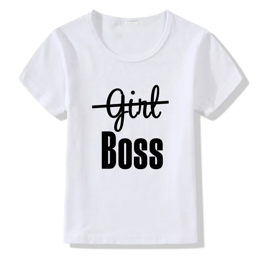 Г., футболка для маленьких мальчиков и девочек с надписью «Boss Rose» футболка для первого дня рождения футболка с короткими рукавами белые хлопковые летние топы для детей, одежда
