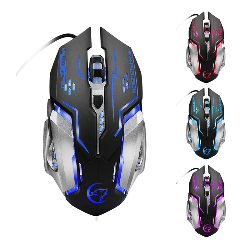 G815 Gaming Mouse 3200Dpi 6 Buttons Led Backlight Usb Wired Optical Mice For Pubg Lol Dota 2 Pc Lap