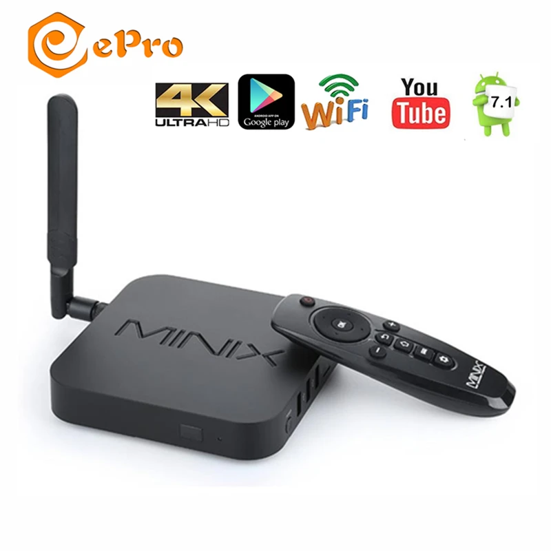 MINIX NEO U9-H Смарт ТВ приставка Android 7,1 2 Гб 16 Гб MINIX NEO U9 S912-H медиаплеер Восьмиядерный 4K 2,4 GWiFi BT4.1 мини NEO U9 ТВ приставка