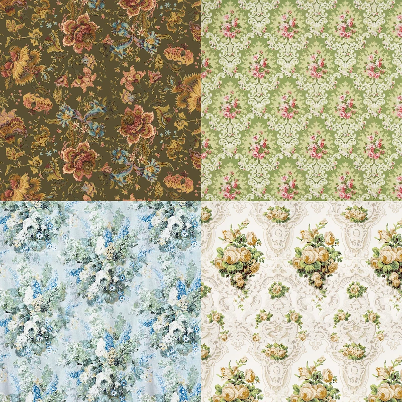 Panalisacraft 24 sheets 6"X6" flower patterned paper pad Scrapbooking paper pack handmade craft craft Background pad card