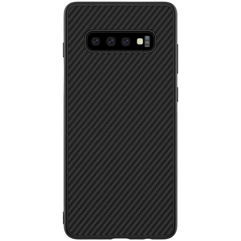 Для samsung Galaxy S10 S10 Plus чехол-накладка из синтетического волокна чехол для телефона NILLKIN высококачественный чехол для samsung S10+ Plus - Цвет: Black