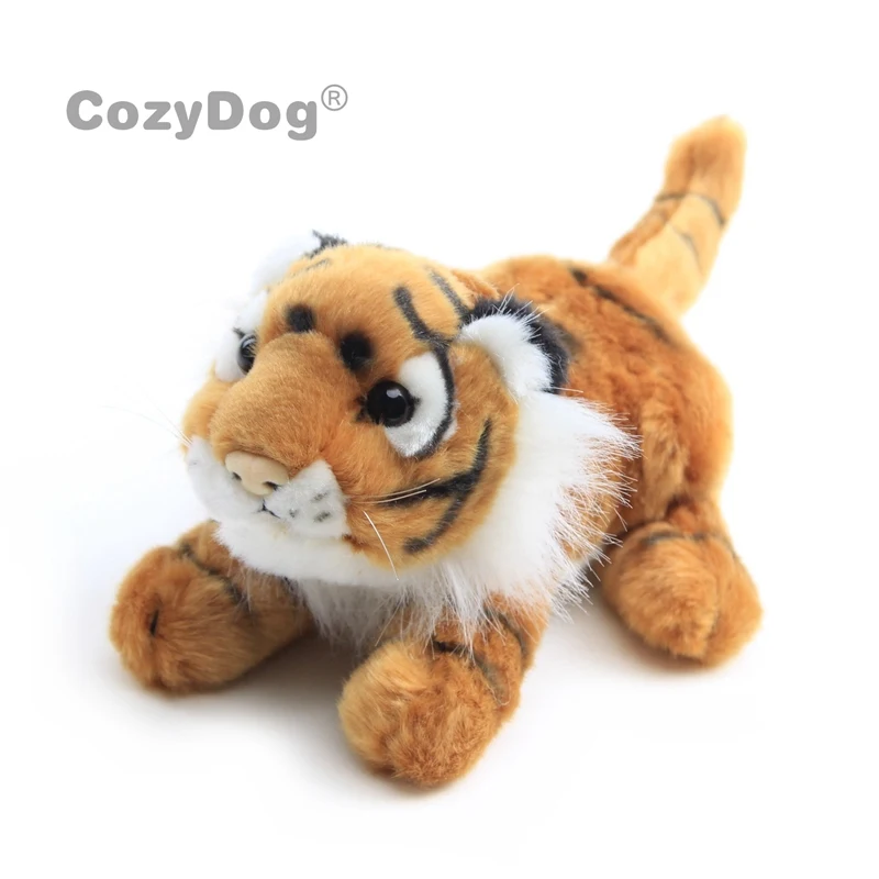 yellow Lenght 25 cm Мягкие животные тигр, плюшевые игрушки подушка 2 цвета детские дети подарок на день рождения на коленях 25 см, сидя 15 см, сидя 18 см - Цвет: yellow Lenght 25 cm