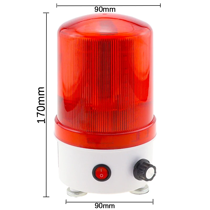 New sound and light alarm 220v24v12v rotary warning light adjustable volume led sound and light integrated alarm indicator light