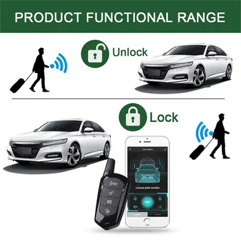 

vehicle electronics car alarms keyless entry system remote central locking keychain starline Automatic Trunk Opening autorun