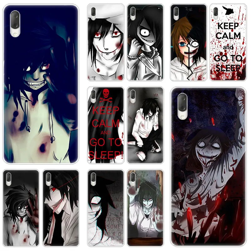 Жесткий чехол с аниме Jeff The Killer для Sony Xperia L1 L2 L3 X XA XA1 XA2 XA3 Ultra 10 Plus E5 XZ XZ1 XZ2 Compact XZ3 XZ5 2 20