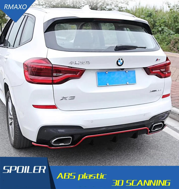 

For BMW X3 Body kit spoiler 2018-2019 For BMW X3 G01 HSK ABS Rear lip rear spoiler front Bumper Diffuser Bumpers Protector