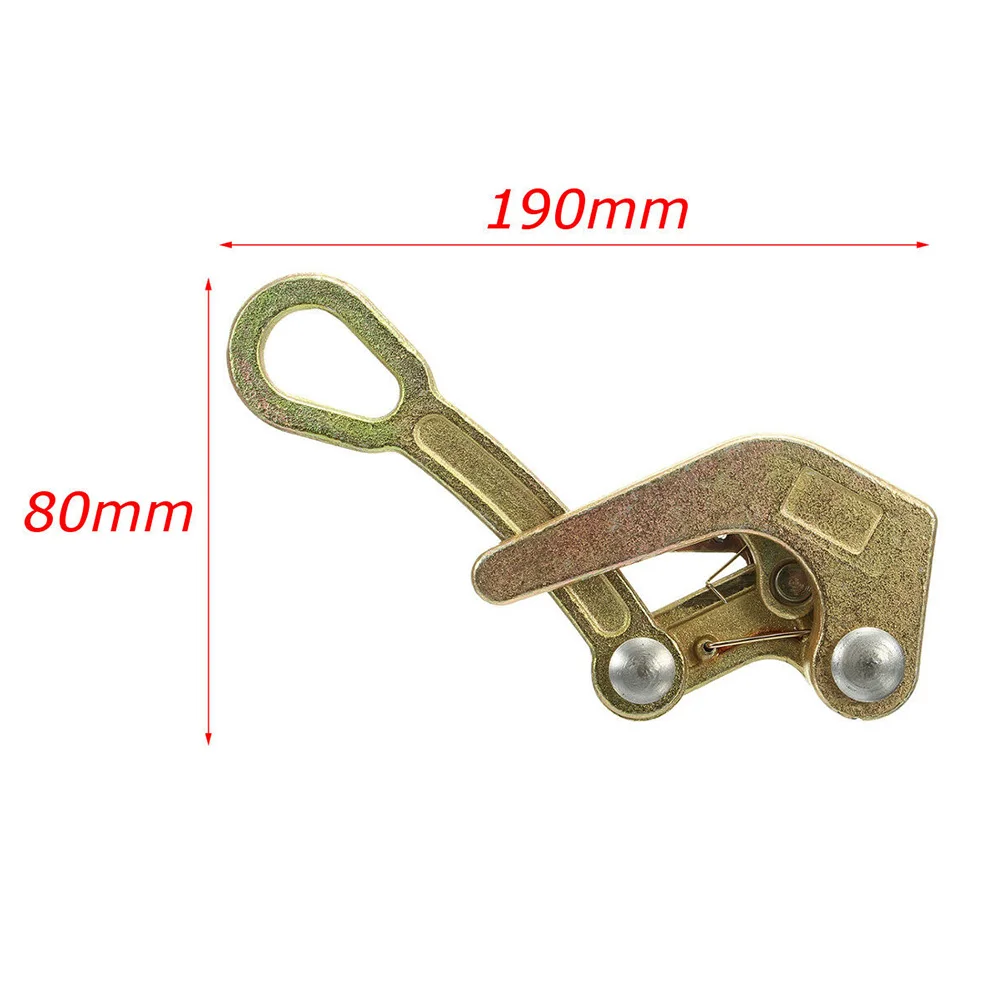 Pulling Non-Slip Electricity Tightening Cable Grip Jaw Wire Rope 1 Ton Clamp Multifunctional Haven 2.5-16mm Carbon Steel Mini