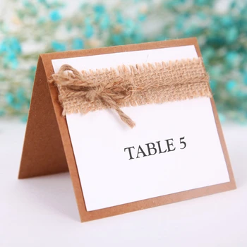 

20pcs Vintage Rustic Place Cards Wedding Name Cards Seating Card For Wedding Party Table Decoration Wedding Decoration