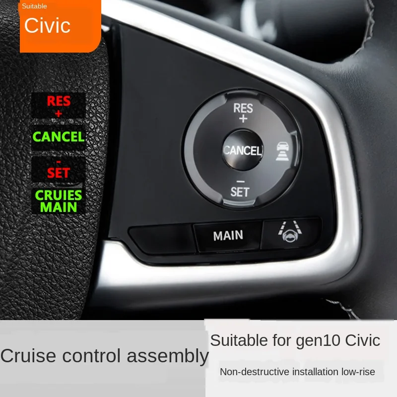 

Applicable to 10-Generation Civic Constant Speed Cruise Original Installation Button Multi-Function Steering Wheel Hatchback Sed