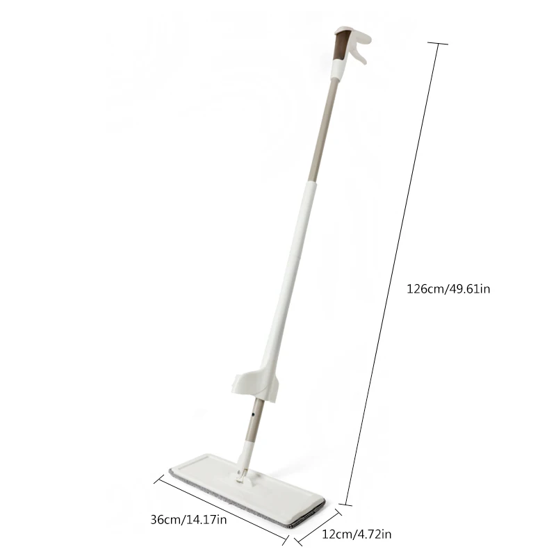 2 In 1 Squeeze Spray Mop Hands Free Washing Flat Mop With 3Pcs Microfiber Cloth For Home Household Cleaning Tool Floor Cleaner