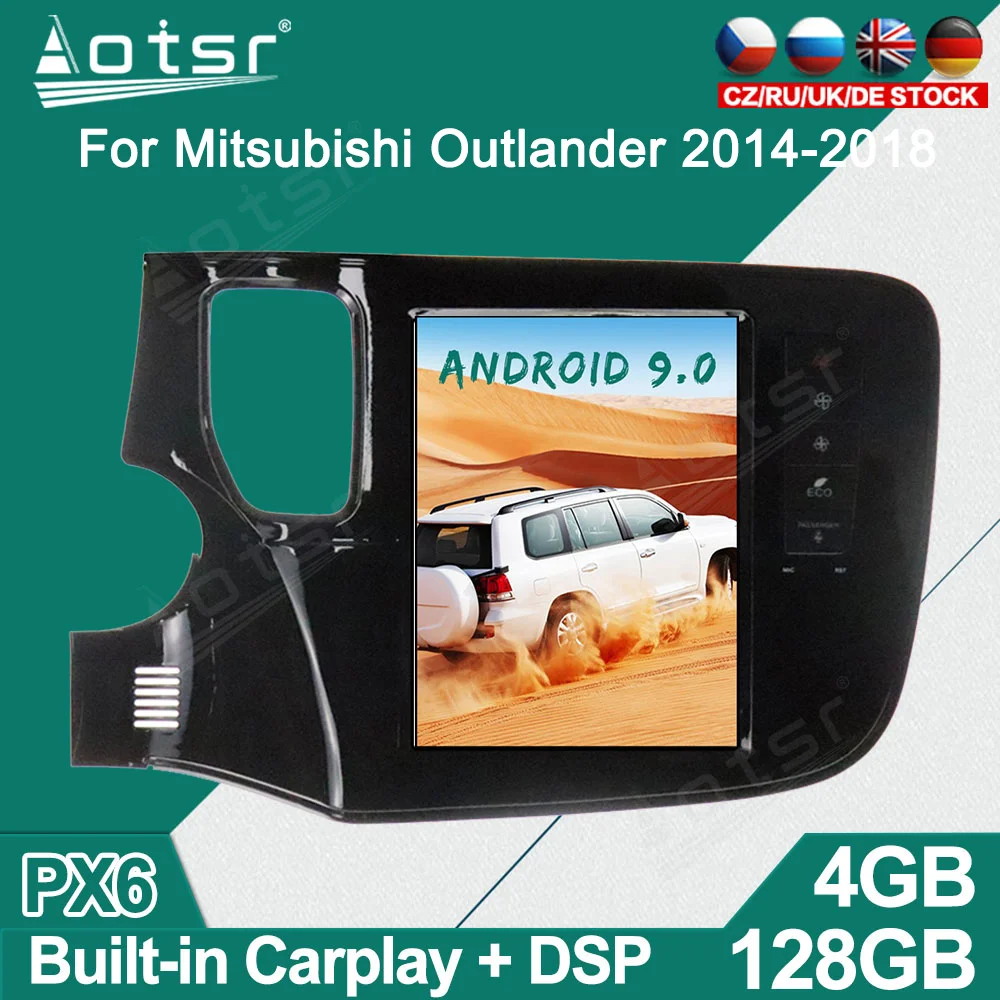 

Tesla Android Car Radio Player For Mitsubishi Outlander 2014-19 GPS Navigation Auto Stereo Multimedia Video Headunit DSP carplay