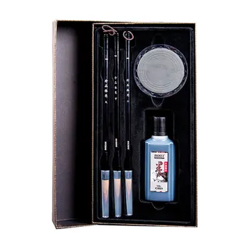 

5PCS Wolf Hair Premium Excellent Drawing Brush Set Caligraphy Brush Set for Drawing Chinese Caligraphy Gift Learners