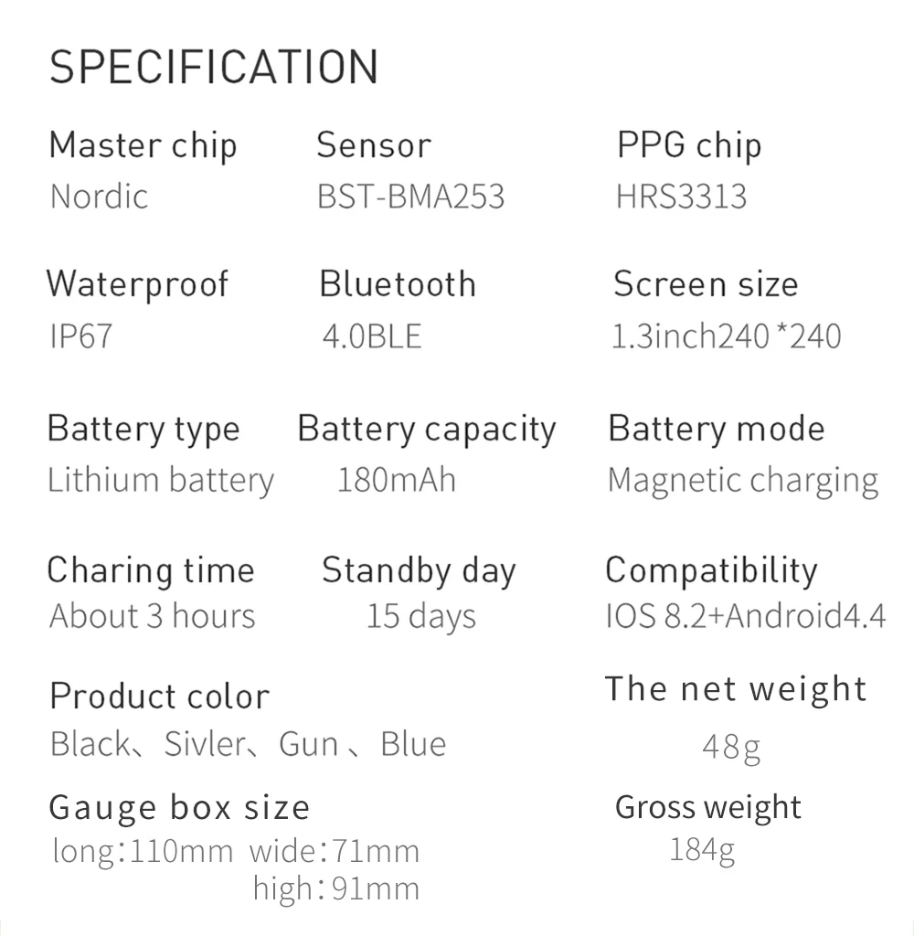 SANDA Smart horloge IP67 Водонепроницаемый Glas Hartslagmeter Bloeddruk фитнес-трекер Mannen Vrouwen умные часы