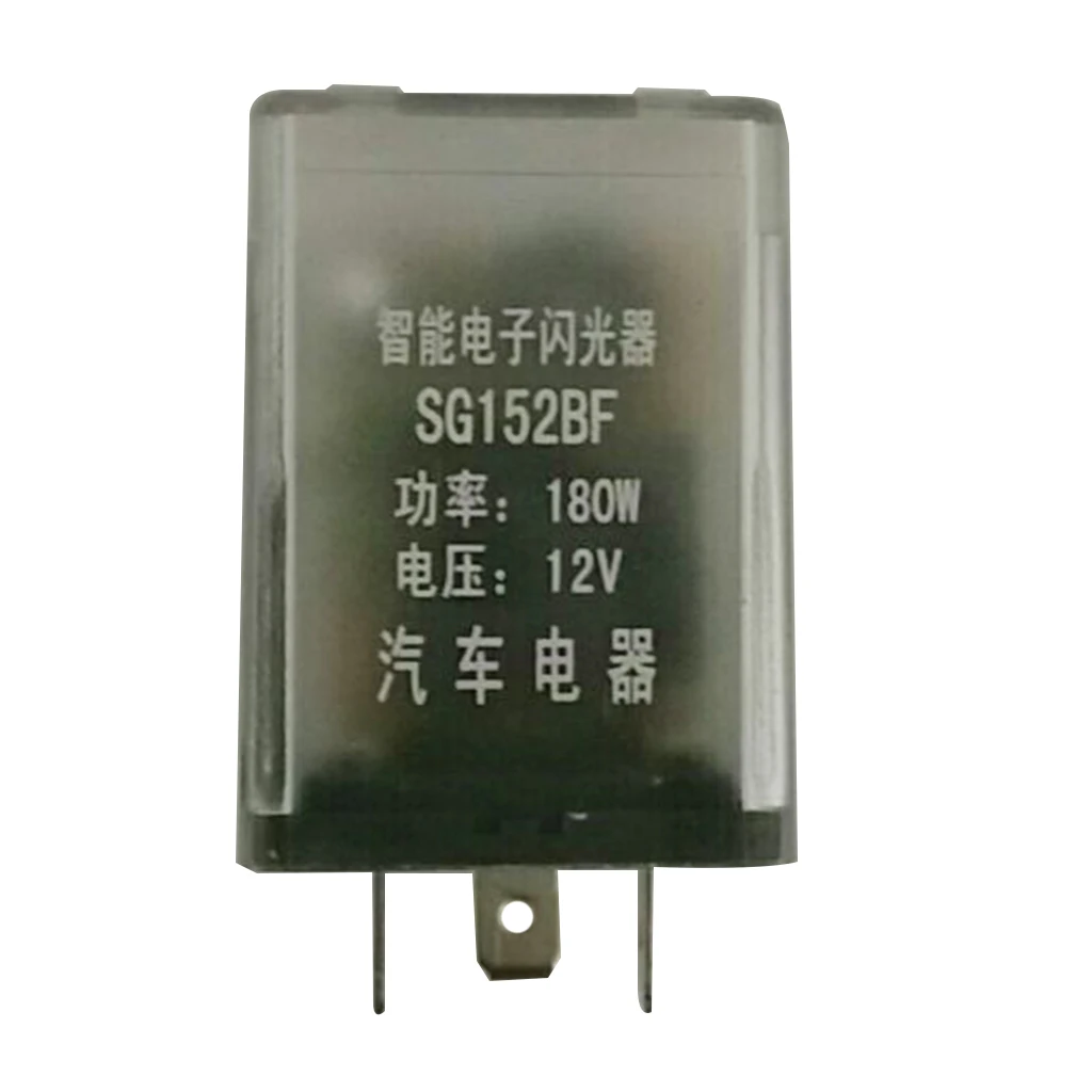 DC12V 3Pin Car LED Light Flasher Relay Turn Signal Rate Control 160W+Buzzer