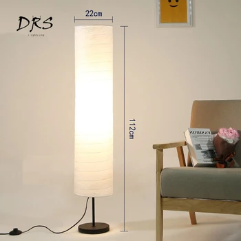 Nordic Modern Led Floor Lamp For Living Room Bedroom Design Luminaire Indoor Lighting Decoration Paper Lampshade Standing Lamp 1
