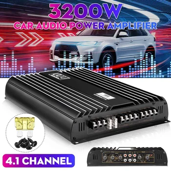 

3200W 12V 4.1 Channel Car Audio Amplifier Vehicle Car Amplifiers Speaker Stereo Audio Super Bass Subwoofer Prower Auto Amp