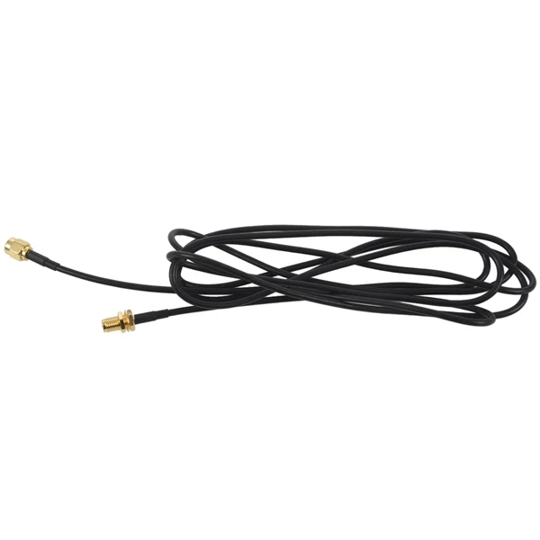 Black BIFI-WIFI антенна Удлинительный кабель SMA штекер SMA женский RF разъем адаптер RG174 2 м - Цвет: Black