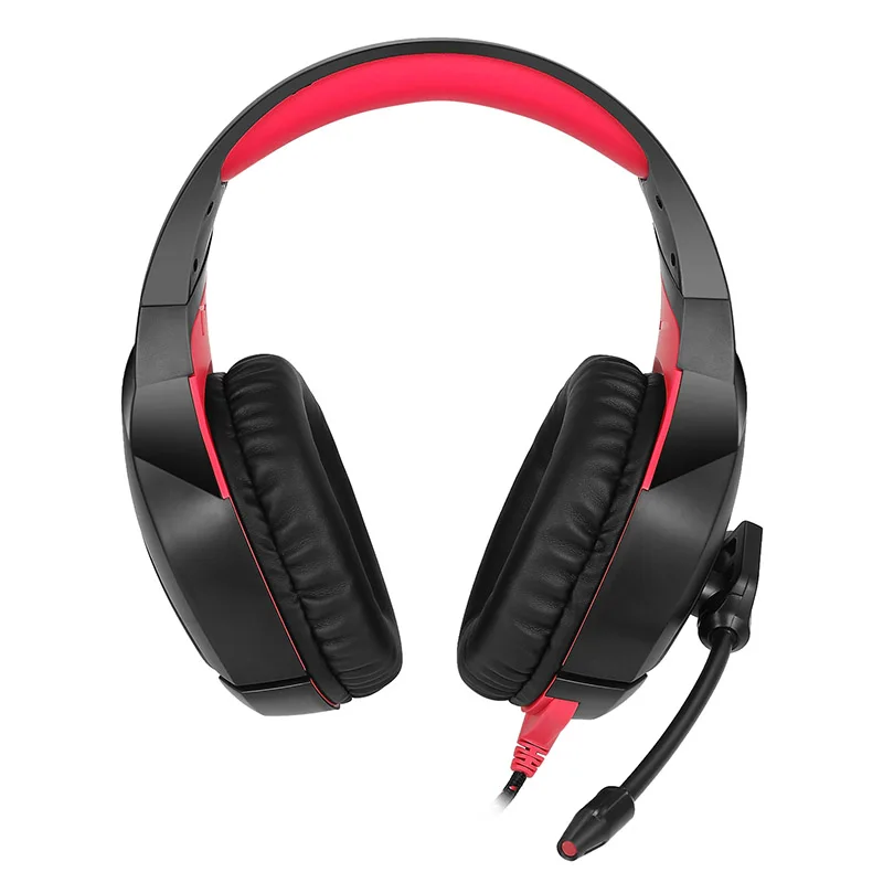 Игровая бас гарнитура наушники K1Bpro черный красный для ПК ноутбук