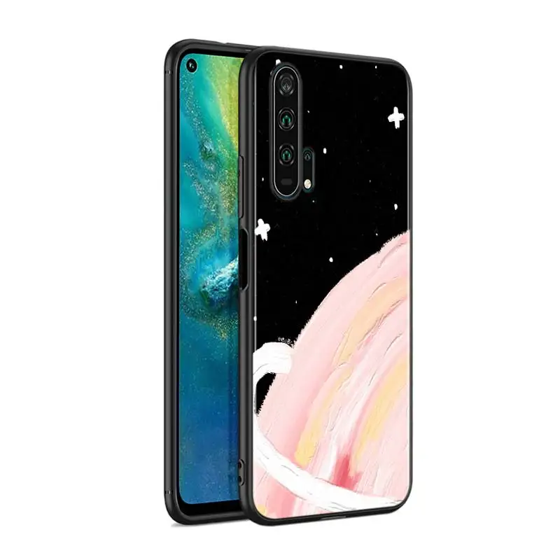 Милый мультяшный Лондон для Huawei Honor 9X Lite 8X 9S 9A 9C 30 20 10i 10 9 8C 8A 7C 7A Pro черный чехол