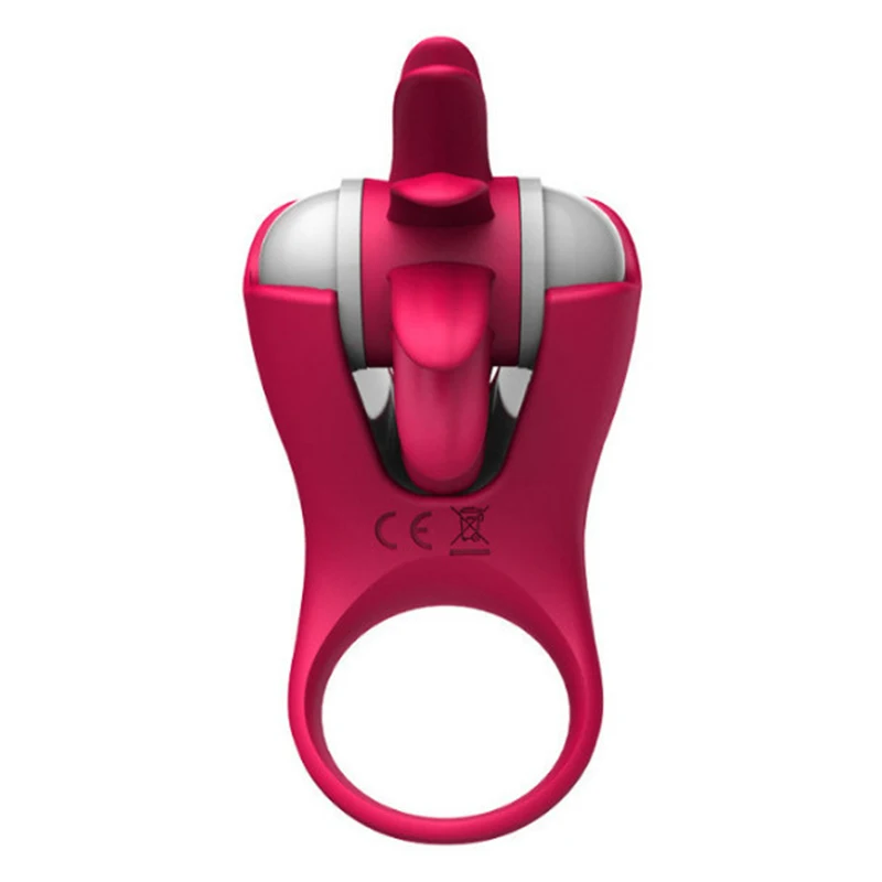 Rotation Oral Tongue Licking Vibrator Vagina Clitoris Stimulate Sex Toys For Couples Flirt Penis Vibrator Ring