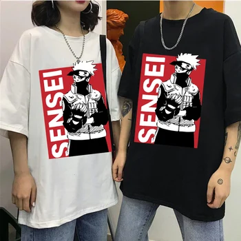 

Mens fashion clothing trends Kakashi sensei t shirt classic t-shirt men's short-sleeved O-neck casual top