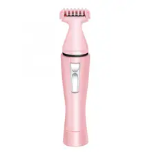 Машинка для стрижки волос 4-в-1 Портативный Мини электрическая строгальная Для женщин резак вращающийся в носу и ушах волос триммер для бровей Набор для всей поверхности резак