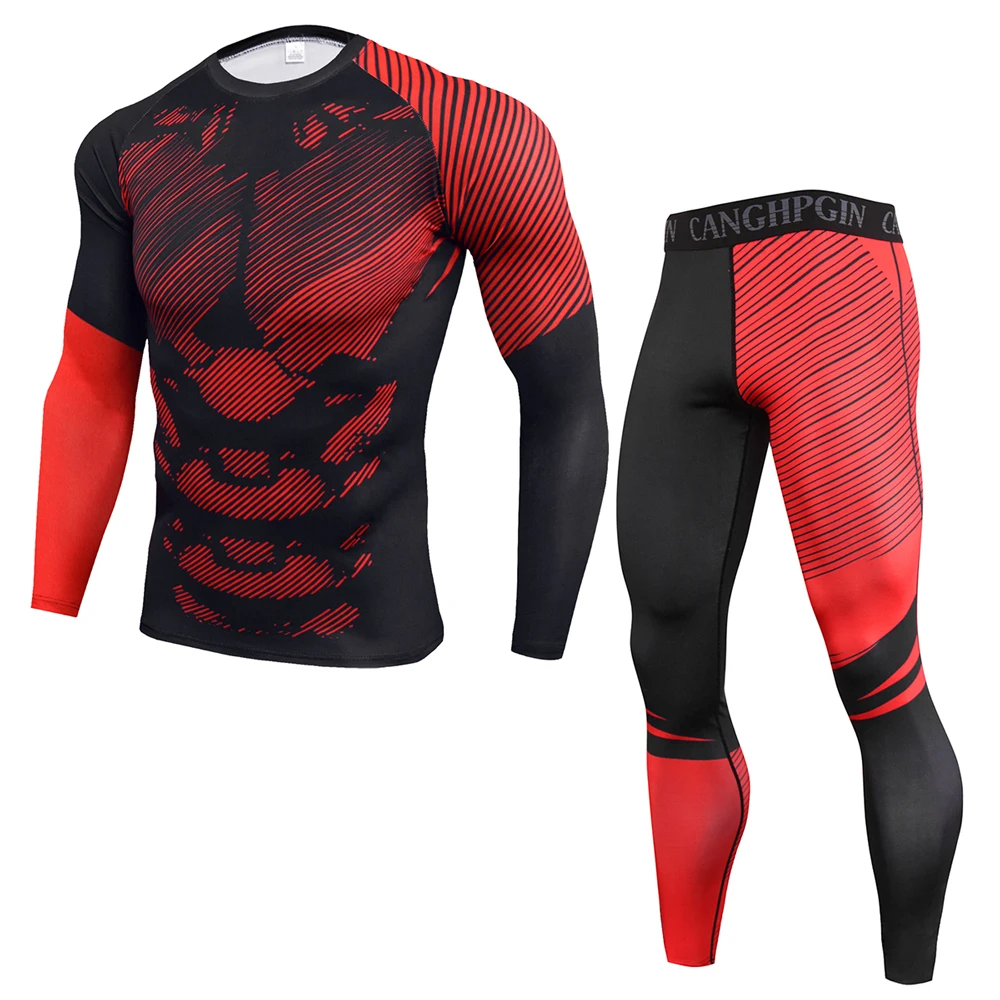 2021 winter high-quality new thermal underwear men's underwear suit compression sweat-absorbent quick-drying thermal underwear m cotton long johns