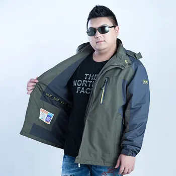 

Four Seasons Thin Section Men Plus Fat plus Size Charge Clothing Coat Outdoor Serve Extra Large Breathable Mountaineering