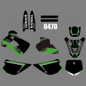 

For Kawasaki KX85 KX100 1998 1999 2000 KX 85 100 Graphics Decals Stickers Custom Number Name 3M Full Motorcycle Backgrounds