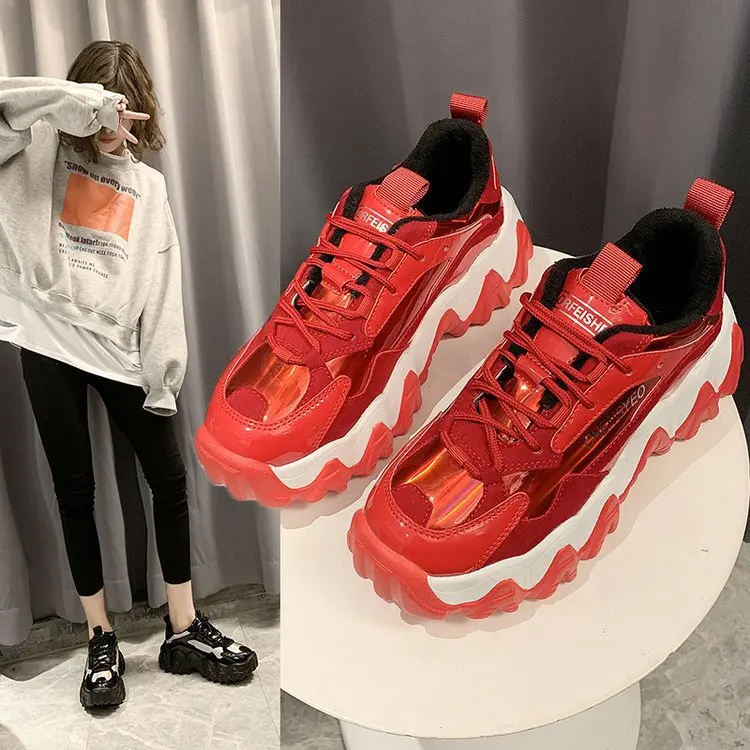 

Spring New Style Network Red Fire Athletic Shoes Korean-style Thick Bottomed Casual STUDENT'S Shoes Versatile Dad Shoes Women's