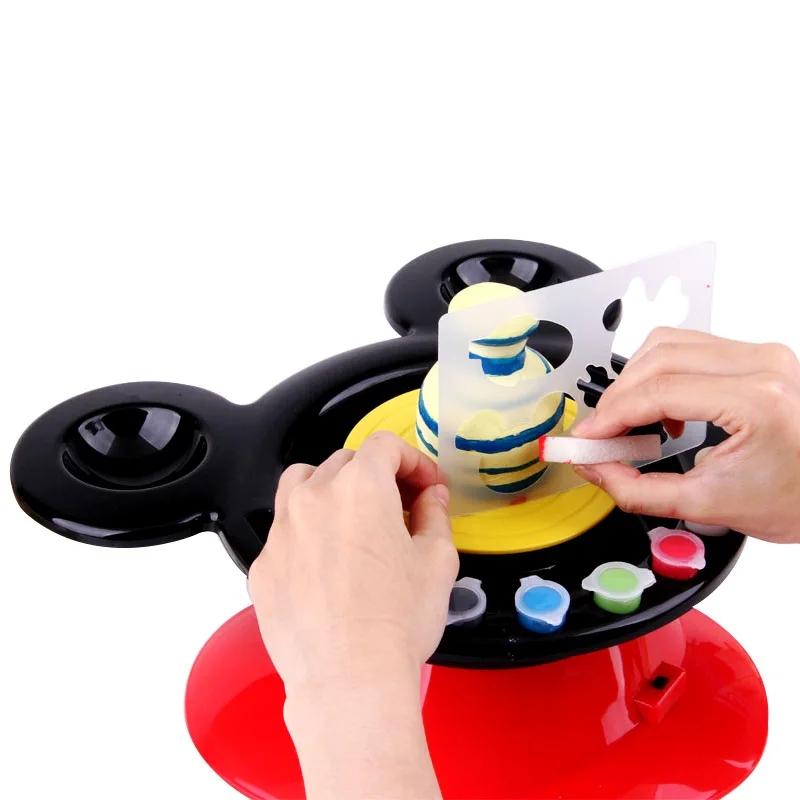 

Disney Pottery Machine Electric DIY Children Clay Machine Toy Children Hand-made Clay Workshop Ds1732