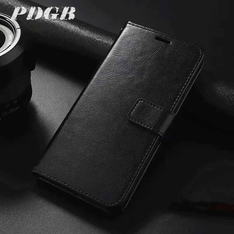 PDGB Wallet Leather Case For Meizu 16 16X 16s 16th Plus M3 M5 M6 Note 8 9 M5s M6S M6T M15 M8 Retro Cover Book Flip | Мобильные