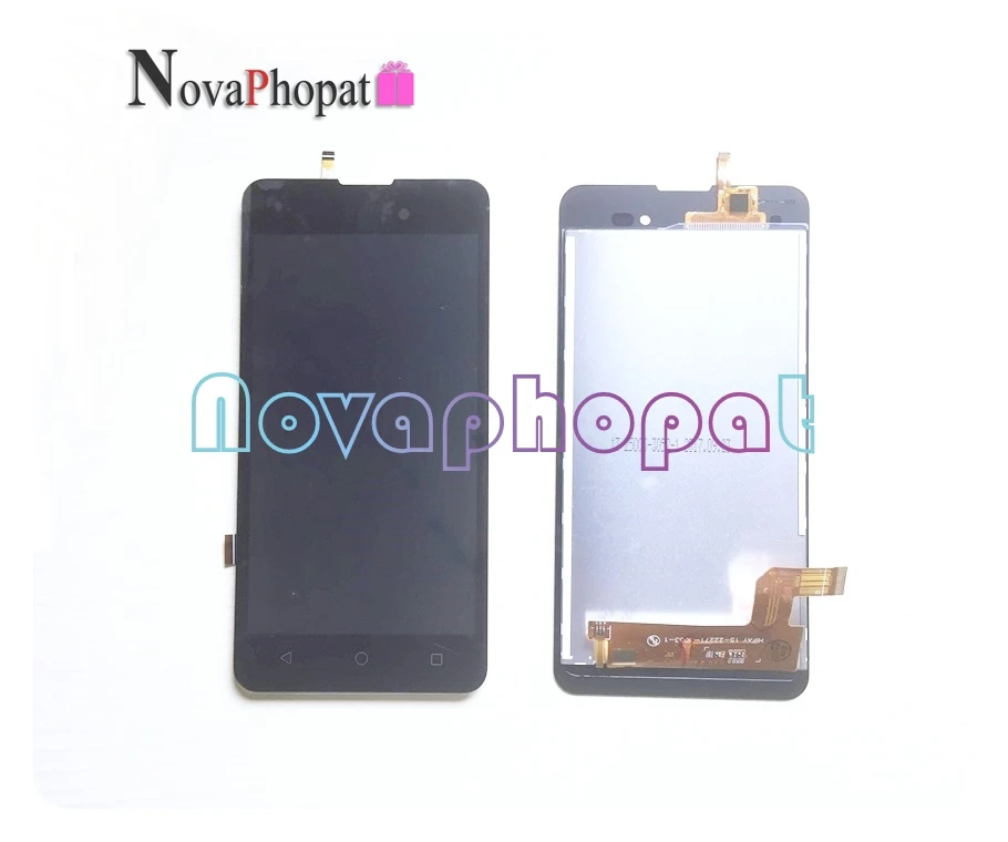 Novaphopat черный экран для Wiko Sunny 2 plus сенсорный дигитайзер сенсор ЖК дисплей полная