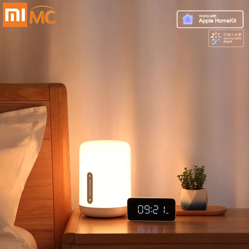 Xiaomi Bedside Lamp 2 Smart Table LED Light Mi home APP Wireless Control MIJIA Bedroom Desk Night Light for Apple HomeKit Siri|Smart Remote Control| - AliExpress