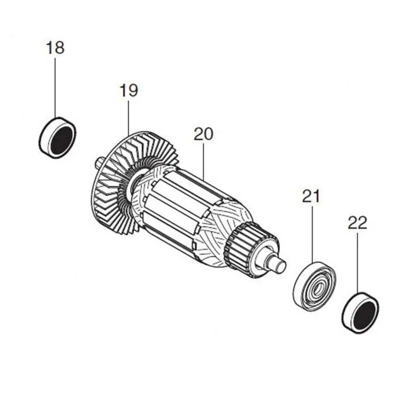 AC220-240V MAKITA 513803-8 ротор якорь электродвигателя для DS4010 ротора