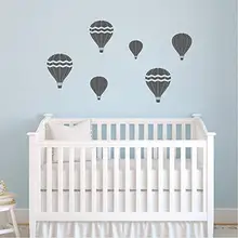 Шесть горячих воздушных шариков удалить наклейки стены гостиной спальни диван стены настраиваемые Mua3147