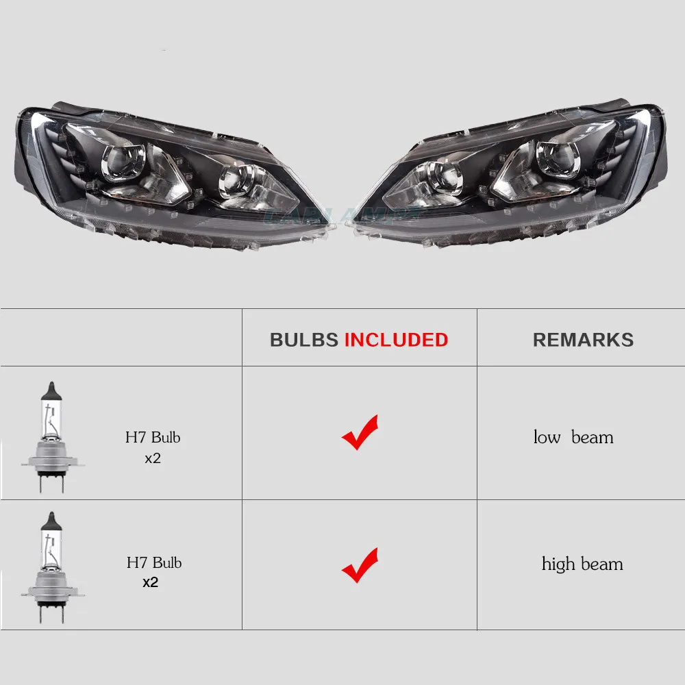 Головная фара ангельский глаз для vw Sagitar Jetta фары 2012 2013 светодиодный DRL и bi-xenon проектор