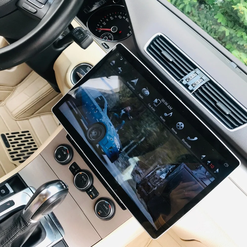 Flash Deal IPS Screen 2 din 12.8" 6-Core Android 8.1 Universal Car video dvd Player Radio GPS Bluetooth WIFI Easy Connect 2GB+32GB 3