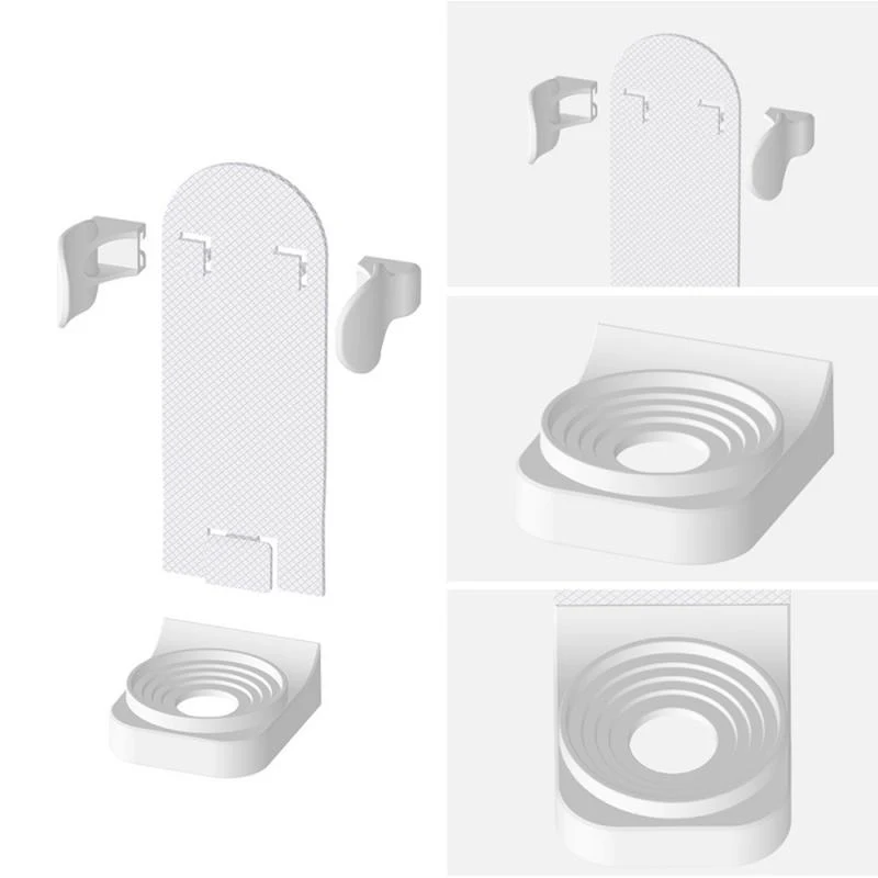Electric Toothbrush Holder Traceless Rack Wall-Mounted Toothbrush Base Adapt Holder Bathroom Accessories toothbrush holder