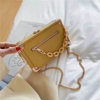 

Bag For Women Brand Original Design 2020 New Retro Chain Square Bag Foreign Style Personality Messenger Bag